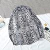 Korean Dark Mourning Snake Pattern Long Sleeve Shirt for Men - Spring/Autumn 2020