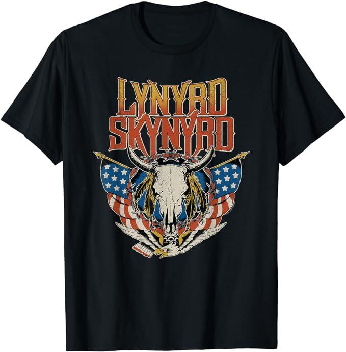 Lynyrd Skynyrd Americana Steer Skull T-shirt XXXXL