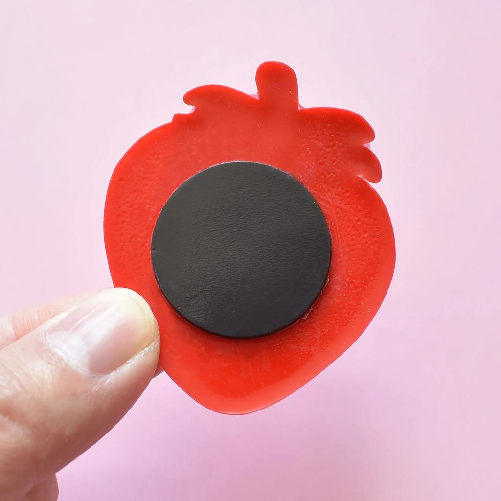 9pcs Cute Cartoon Fruit Magnets: Add Colorful Fun To Your Fridge with Creative Soft Rubber Stickers