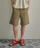 BEYOND CLOSET [Collection Line] Herringbone Texture Cutting Detail Carpenter Pants Khaki