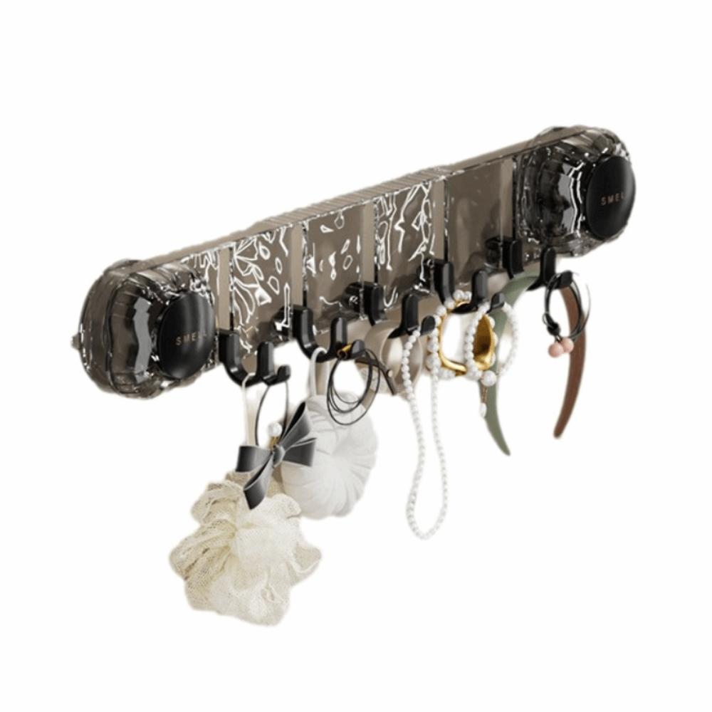 

2PCS Waterproof Wall Hook Powerful Suction Bathroom Hooks Shower Wall Hanger Home Organization серый