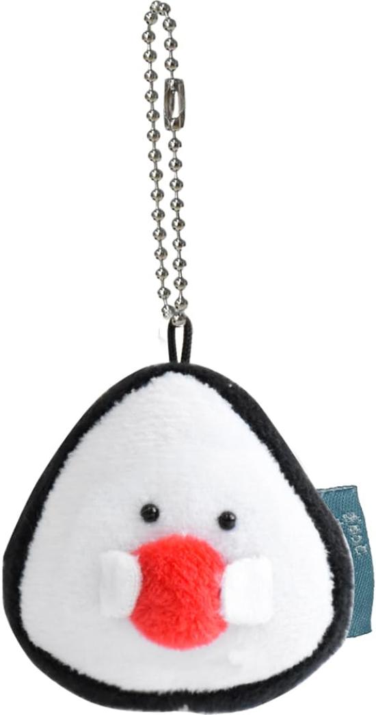 Ippinsha Gyutto Onigiri-san Ume Onigiri-san Mascot Plush Toy Mini with Chain, Gift 47034