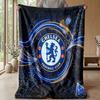 Couverture sur le thème du Chelsea FC Couverture douce en flanelle Couverture jetée en peluche Couverture douillette pour canapé et lit pour la décoration de la maison
