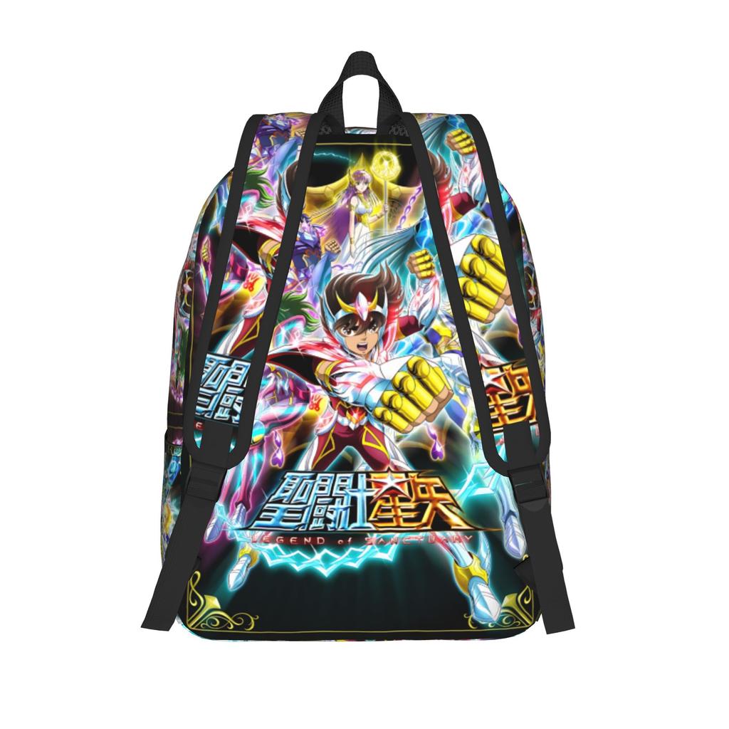 Fashion Saint Seiya Backpack  Mochilas Cool Camping Retro Washable Rucksack