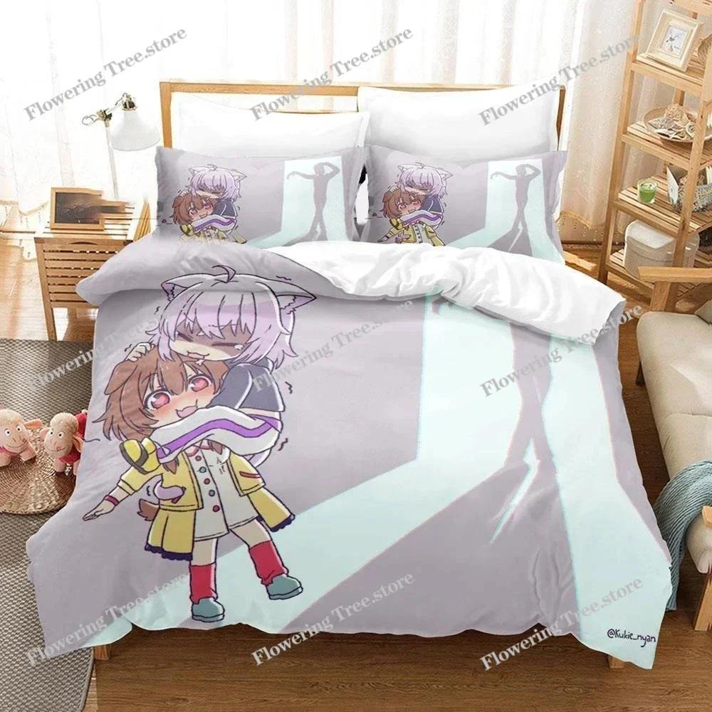Anime Nekomata Okayu Bedding Set Duvet Cover Bedroom Comforter Covers Single Twin King Size Quilt Cover Home Textile