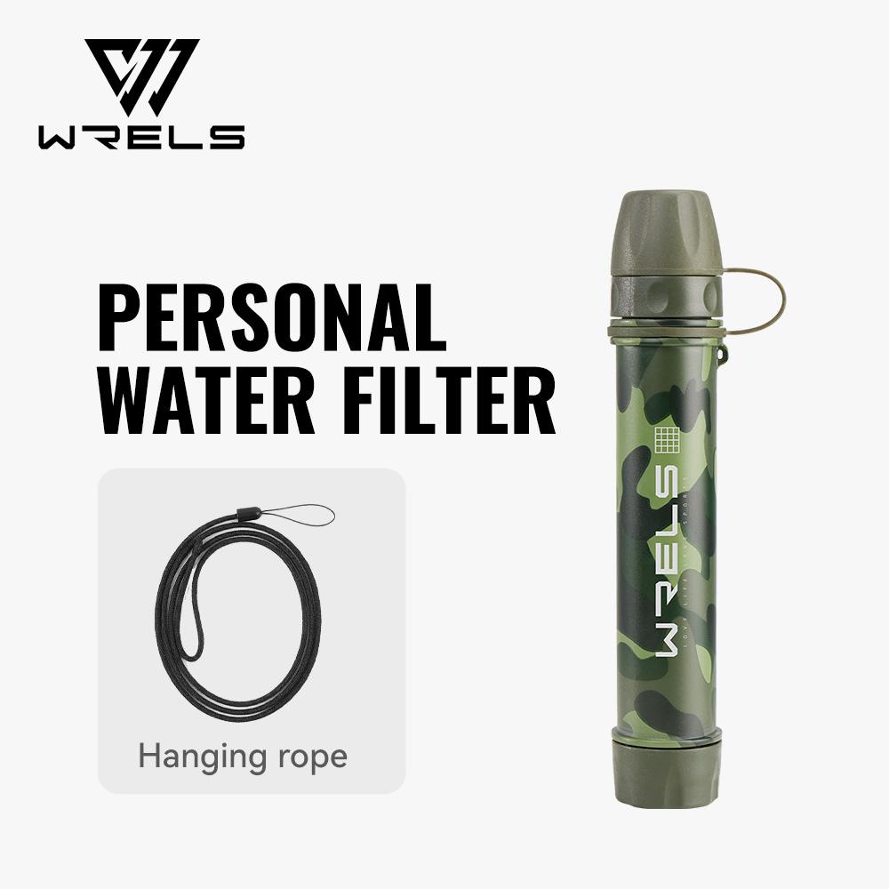 WRELS Camping Outdoor Water Purifier Filtration System High Quality Westtune Outdoor Survival Emergency Mini Camping Purifies зелёный