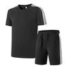 Set Estivo Uomo Casual Sportivo Manica Corta Set Due Pezzi Uomo