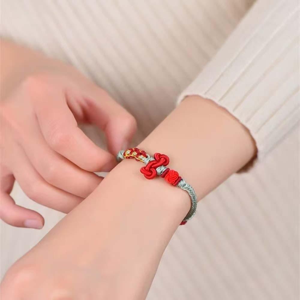 Fortunate Ornaments Exam Success Woven Bracelet Personality Chinese Knot Bangle Party