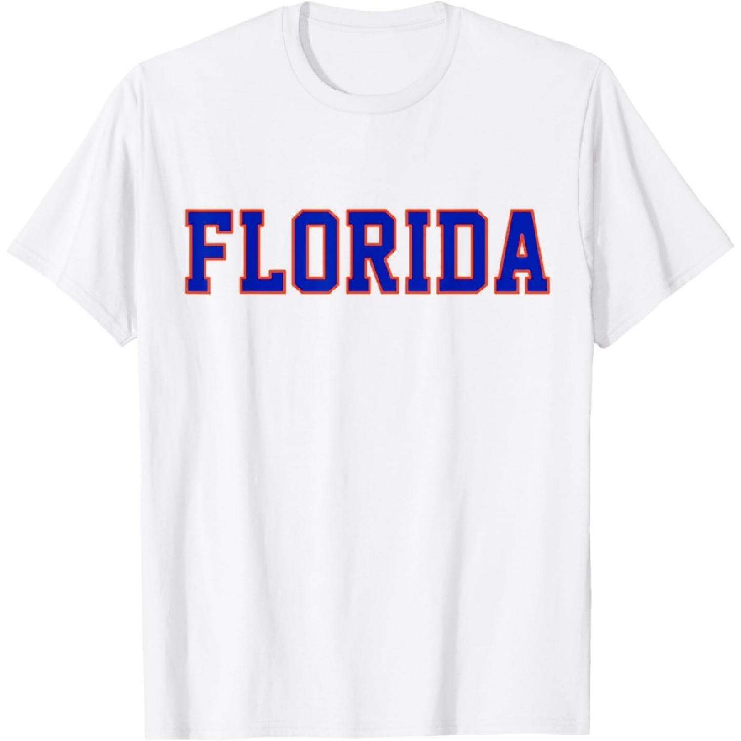 Vintage Florida Men Florida Women Retro Orange T-Shirt XXXXXL белый
