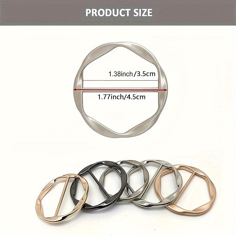 [Multifunctional Clip] Multifunctional Metal Scarf & T-Shirt Clip Set | Easy Knot and Waist Accessory, Suitable for Clothing Non-Stitched Length