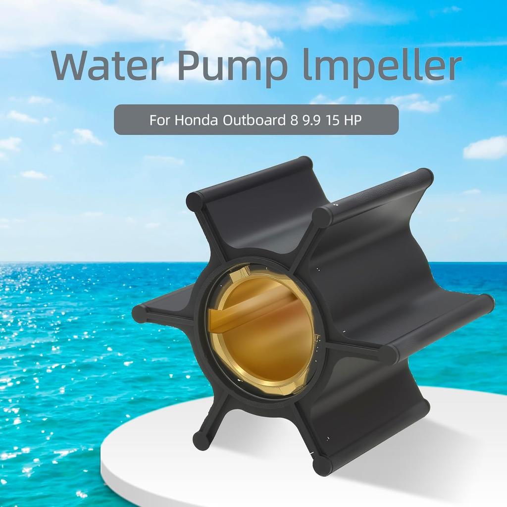 Water Pump Impeller 19210-ZV4-651 for Honda Outboard 8 9.9 15 HP BF8C BF9.9 BF15 Boat Motor Engine Parts Replacement Sierra 18-3247 19210ZV4651