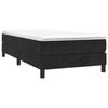 Maison Exclusive - Sommier à lattes de lit avec matelas Noir 90x200 cm Velours