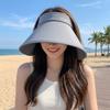 Wide Brim Sun Hat Korean Design Women Sun Hat Ice Silk Material UV Protect Summer Outdoor Wide Brim Hat for Cycling and Travel