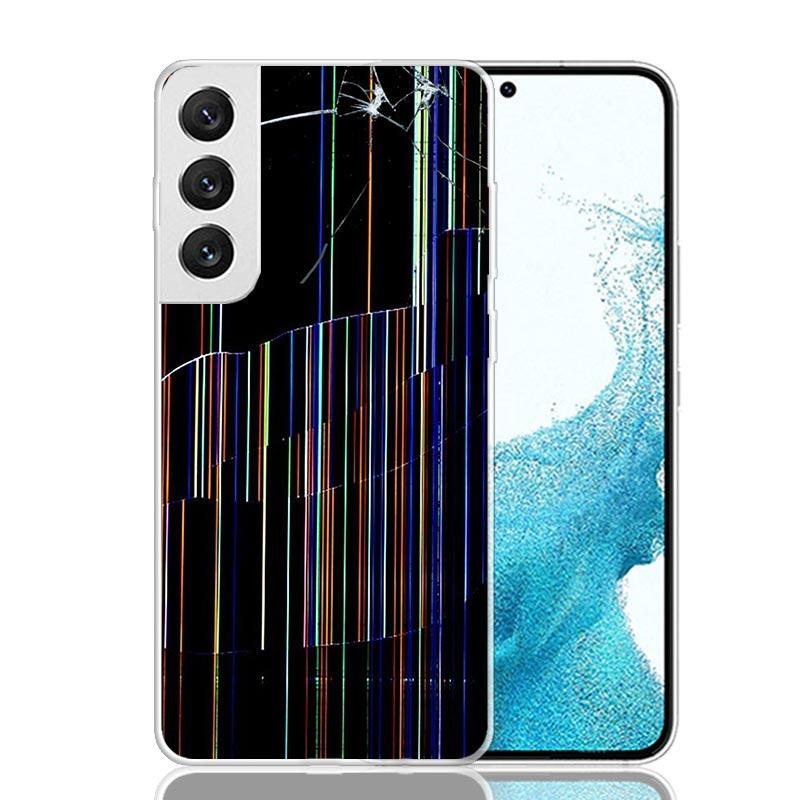 Broken Phone Screen Phone Case For Samsung Galaxy S26 S25 Edge S24 S23 FE S22 Ultra S21 Plus S20 + Fundas Cover Coque Galaxy S25