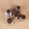 5PCS Assorted Shapes Pastry Icing Nozzle Stainless Steel Cake Decorating Tip  DIY Pastry Art