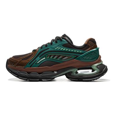 Li Ning Fierce Steed BOW Trendy Fashion Support Stable Durable Low-Top Casual Shoes Men Casual Shoes Green Brown AZGU061-4