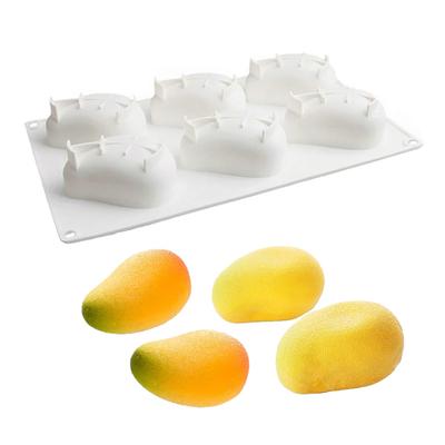 Silikonowa Forma do Ciasta 12 Gniazd Wzór Kształt Banana Mango Cytryny Nieprzywierająca Forma do Pieczenia Można Myć w Zmywarce Forma do Dekoracji Ciasta
