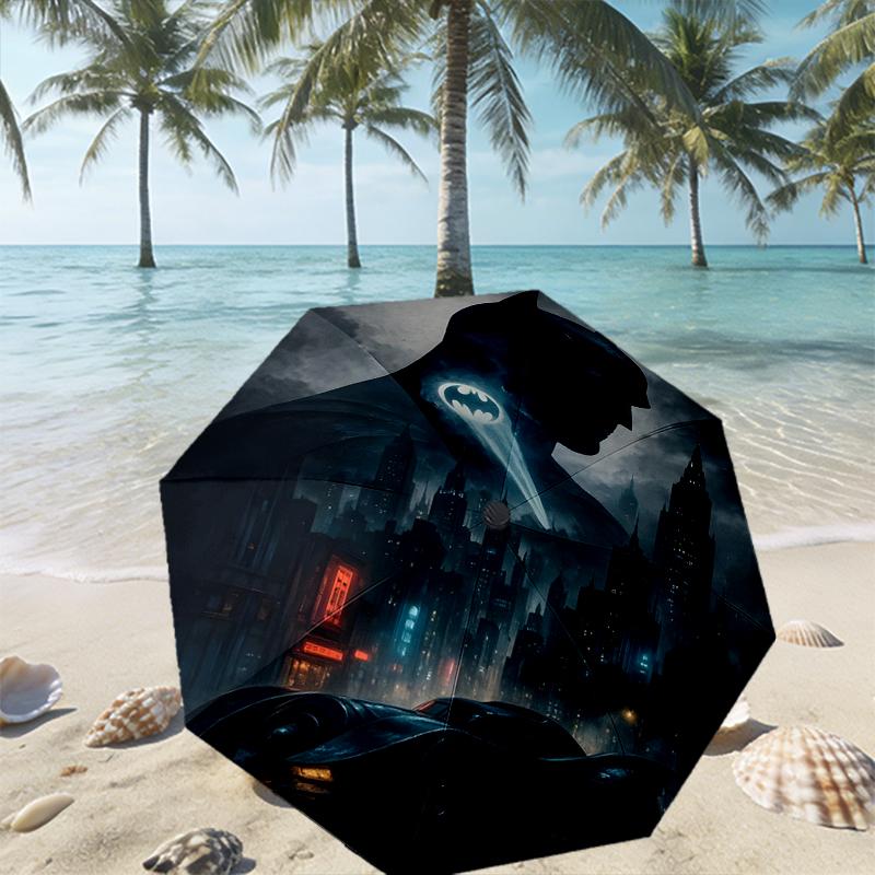 Batman Print Umbrella Automatic Opening/ Closing - Portable Foldable Design - Daily Use for Travel/Outdoor - Gift for Birthday