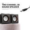1 para przewodowych głośników przenośnych zasilanych przez USB mini głośnik 3,5 jack subwoofer do komputera przenośnego