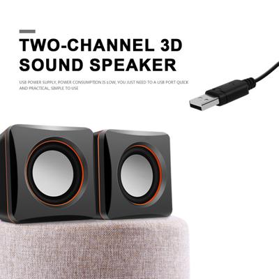 1 Pair Wired Speaker Portable USB Powered Mini Loudspeaker 3.5 Jack Subwoofer Speaker for Computer Laptop