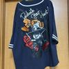 [USED] Attack on Titan Embroidered Baseball Shirt, Armin and Mikasa, Size L