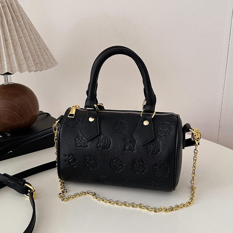 Pink Presbyopia Cylinder Small Bag for Women's New Light Luxury Niche Texture Versatile Fashion Messenger Small Bag for Women