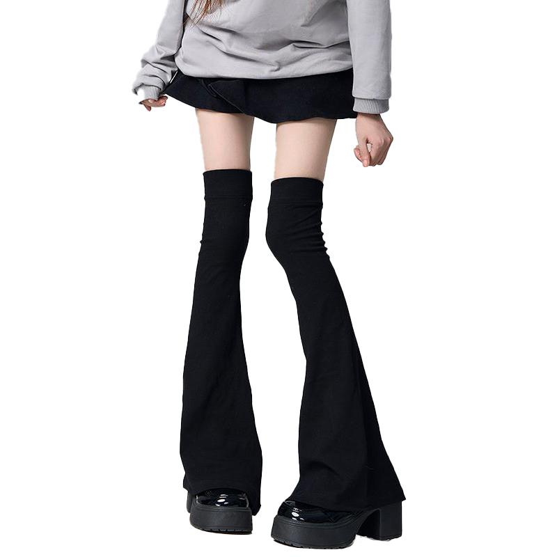 Y2K Bein Strümpfe Elastizität Schlankmachende Kniestrümpfe Japanischer Stil Spicy Femboy Über das Knie Hörnchenförmige Bündchen Sexy Accessoires