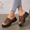 Trendy Women's Slippers Summer New Large Thick Soled Casual Commuting Design Sense Non Slip Slippers Platform Zapatos De Mujer