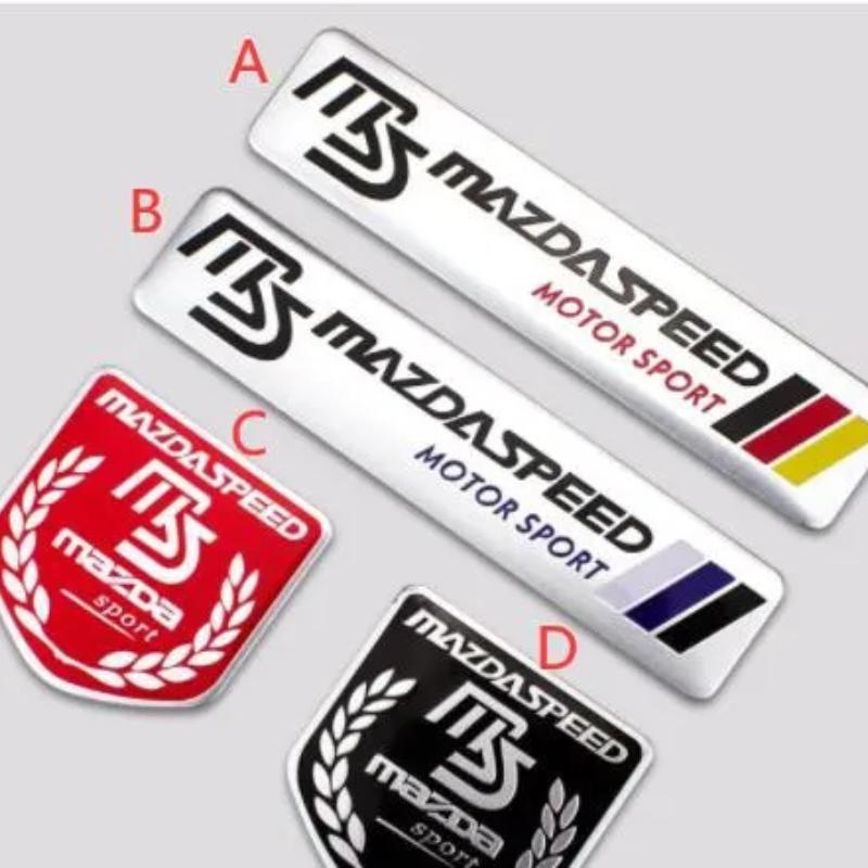 

Наклейка на заднюю часть багажника автомобиля MazdaSpeed, эмблема, наклейка, логотип для 2, 3, 5, 6 CX-5 CX-7 323 Axela Atenza, модифицированный значок на корпусе