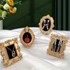 Vintage Ornate Frame Ring Holder Velvet Lined Jewelry Display Stand for Rings Earrings Picture frame shape jewelry organizer