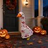 Blood Goose Clothes Porch Clothes Halloween Costume Set Scary Decorative Cute Outdoor Decor Outfit for Garden Yard Balcony Courtyard Spooky