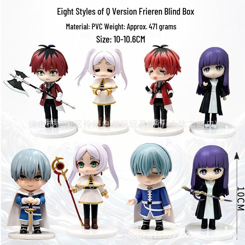 Q Version Frieren: Beyond Journey's End Anime Figures - 8 Types Blind Box Models & Ornaments