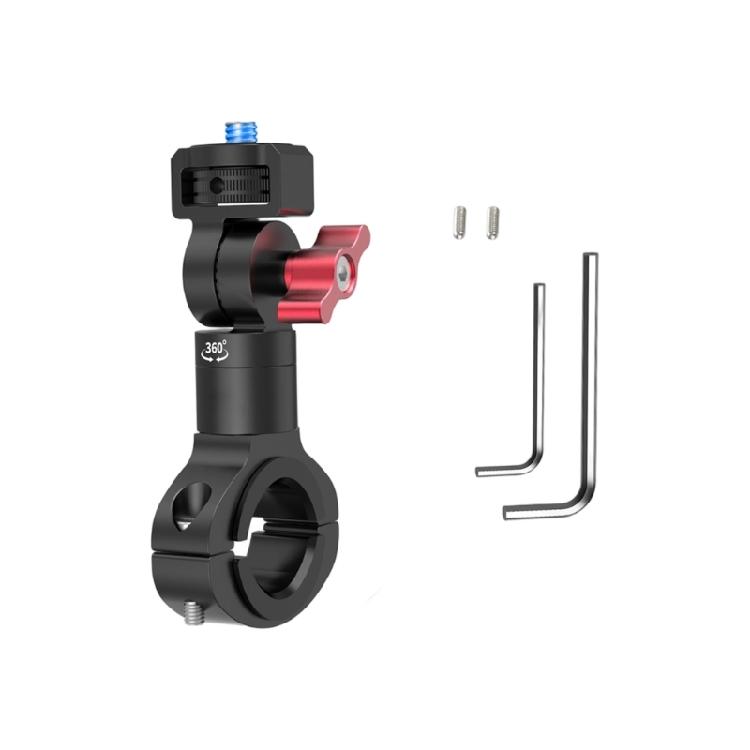 Svorka s držákem na řídítka pro kolo a motorku, Držák na trubku kola pro 360° akční kameru