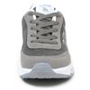Mozu Sneakers with Air Cushion Sole and Size 23cm Women's Low-Top Mesh, Gray,