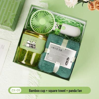 AQ National Trend Gift Set (Straw Cup, Towel, Fan)