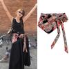 Triangular Scarf with Vintage Ethnic Print Cashew Flower Design for Women Adds Unique Fashion Flair