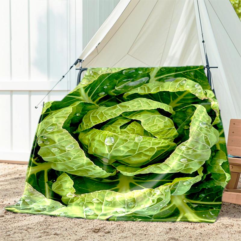 1pc Cookies, Watermelon, Onion Pattern Blanket, All Season Lightweight Home Office Outdoor Nap Multifunctional Blanket