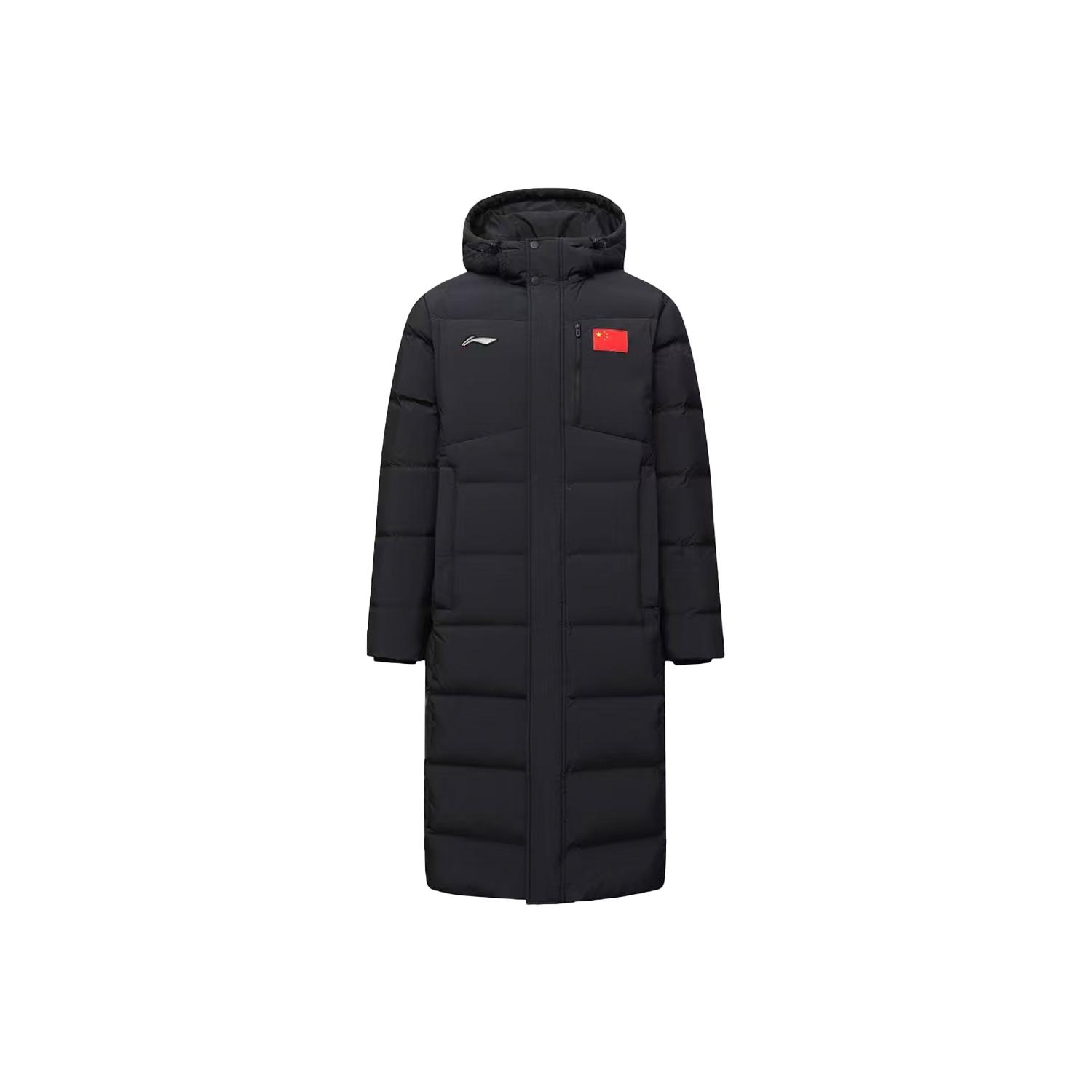Li Ning Down Jackets Unisex Black Stand Collar Moderate Other AYMS185-5 M