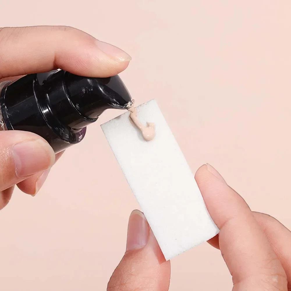 100Pcs/Set Triangle Dry Wet Use Makeup Sponge Face Foundation Concealer BB Cream Powder Blending Smearing Puff Cosmetic Tools