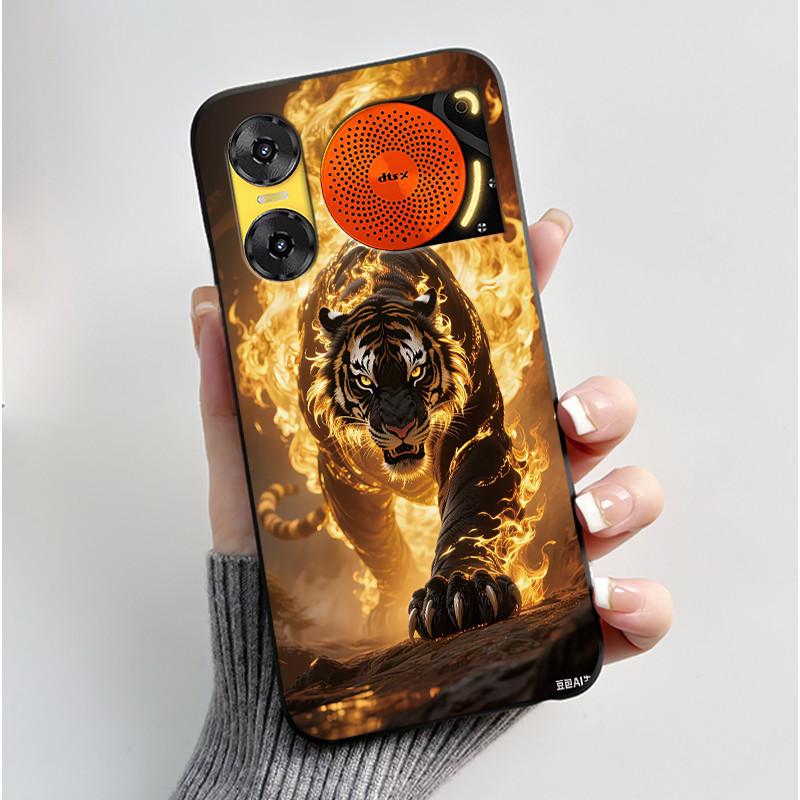 For ZTE Nubia Music 2 Case Cartoon Black Matte Silicone Soft Back Cover For Nubia Music2 Phone Cases 6.7" Protective Shell Z2460
