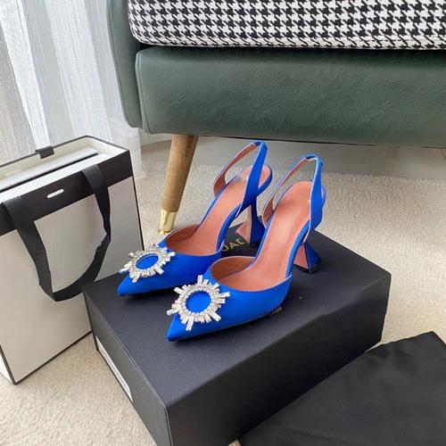 Fashion 2025 Sunflower Rhinestone High Heels Pointed Toe PVC Transparent Butterfly Rhinestone Sandals Baotou Women's Shoes