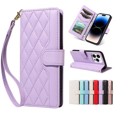 Etui portfelowe ze skóry dla iPhone'a 13 12 11 X XS 8 7 SE 2020 2022 Pro Plus Max Luksusowe skórzane etui Magnetyczna klamra Gniazda na karty Etui na telefon