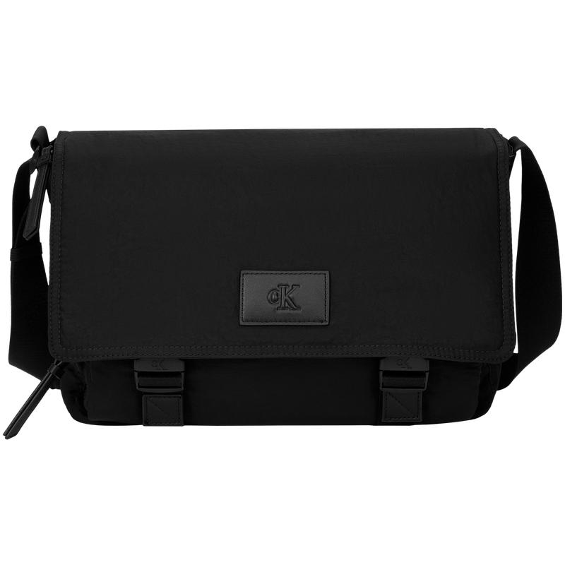 

Calvin Klein Commuter Flap Messenger Fabric Crossbody Bag Regular Men bags Space-Black 4G3176G-UB1 Basic Set (Bag)
