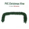 2,7 Meter grüne PVC-Weihnachtsgirlande Dekoration für Hotels & Supermärkte