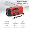 Portable Radio with AM FM Flashlight Reading Lamp NOAA Weather Mobile Power Source for Emergency Solar Powered Crank