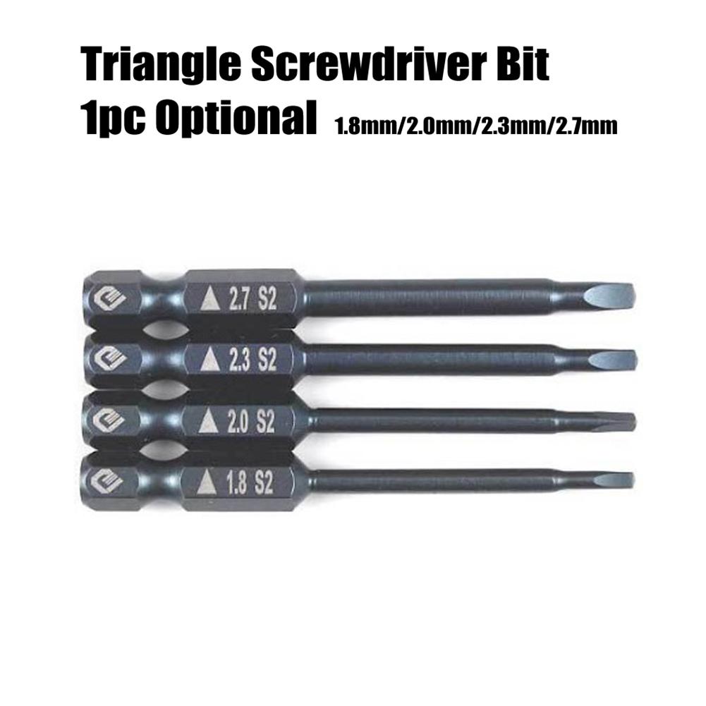 Triangle Screwdriver Bit Wide Using Dark Blue Electric