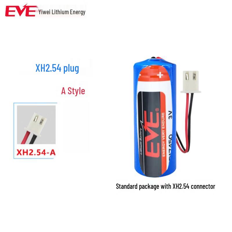 EVE CR17450 3.0V Primary Lithium Battery with XH2.54 Plug