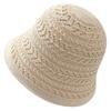 Knitted Bucket Hat Breathable Sun Hat Casual Hollow Beach Cap  Spring and Summer