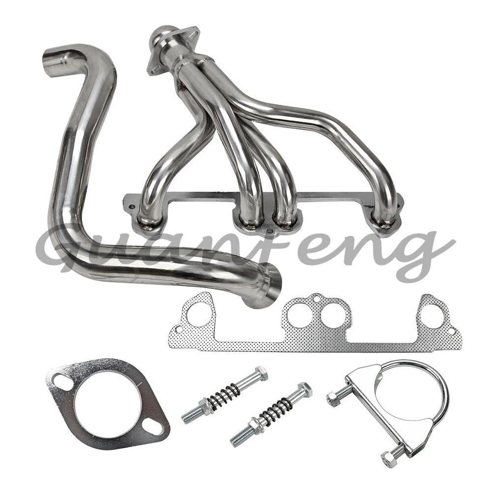 Exhaust Manifold Header Gasket Pipe Kit for 1997 1998 1999 For Jeep Wrangler TJ 2.5L L4 Stainless Exhaust Header with Downpipe