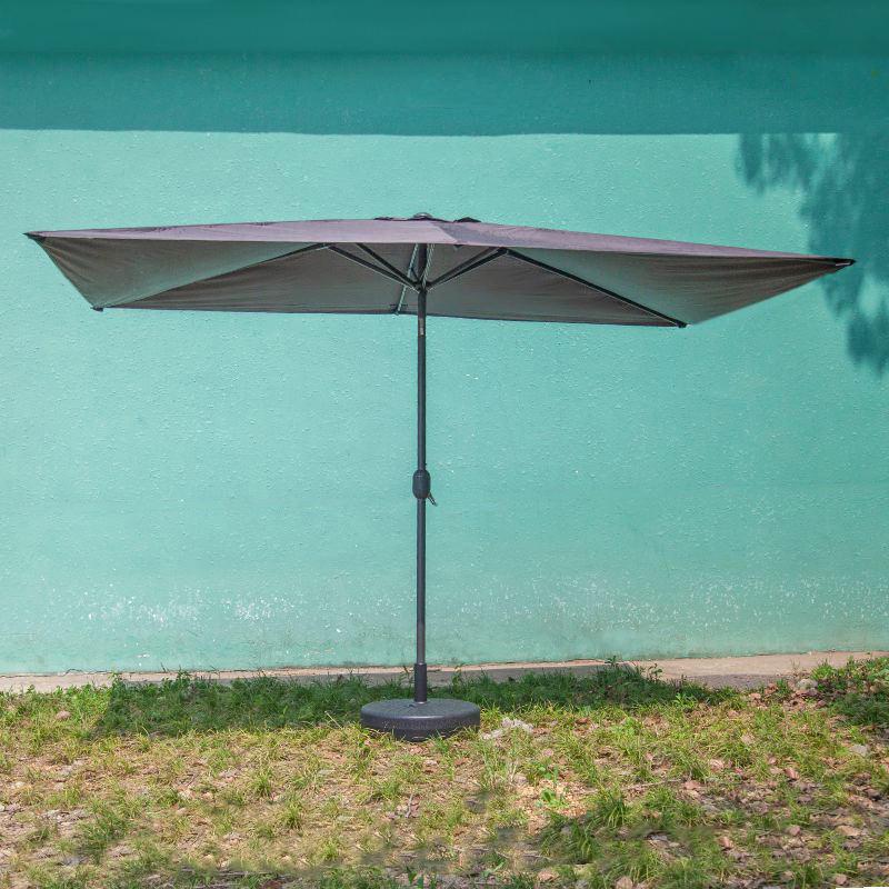 Rectangular 2x3m Outdoor Sun Umbrella - Leisure, Beach, Courtyard, Center Pole